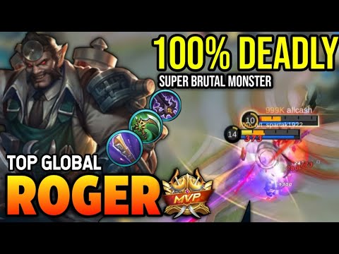 ROGER BEST BUILD 2023 | TOP GLOBAL ROGER GAMEPLAY | MOBILE LEGENDS✓