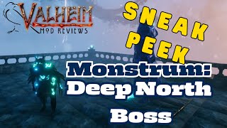 _Sneak Peek_ Monstrum Deep North Boss Battle Valheim Mod Reviews