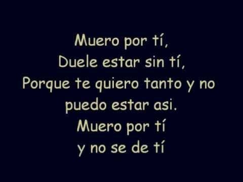 Muero por ti - La repandilla ft. Dalila. Letra