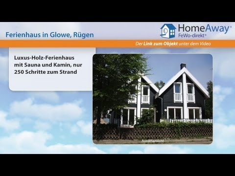 Glowe: Luxus-Holz-Ferienhaus mit Sauna und Kamin, nur 250 Schritte zum - FeWo-direkt.de Video