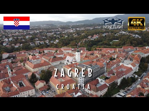 Zagreb, Croácia 🇭🇷 | Voo de drone [4K]
