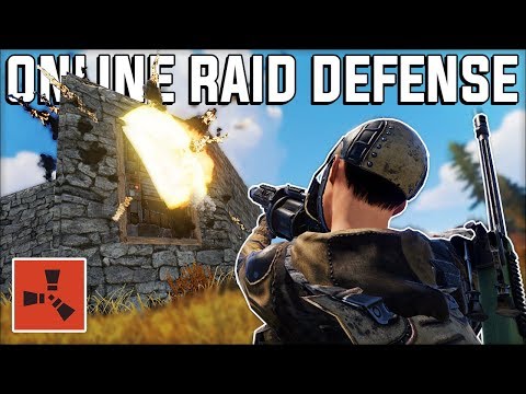 DEFENDING our RICH BASE against ONLINE RAIDERS - Rust Gameplay Ep 2
