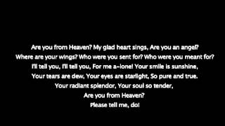 "Are You from Heaven" Henry Burr. 1917.  Music and lyrics.