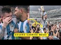 Aguero carrying Messi on his shoulders | Messi Won World Cup