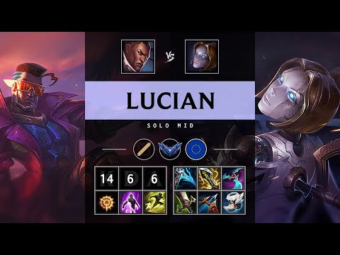 Lucian Mid vs Orianna - EUW Diamond Patch 25.10