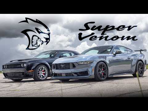 Mustang Dark Horse vs. SRT Widebody Hellcat | Super Venom | Drag Race