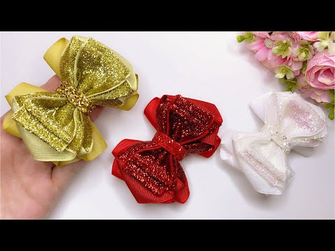 MYLENA CLARA BOW FOR CHRISTMAS AND NEW YEAR'S / New Year's Bow - Beautiful and Easy to Make #diy