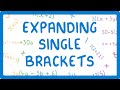 GCSE Maths - How to Expand Single Brackets  #35