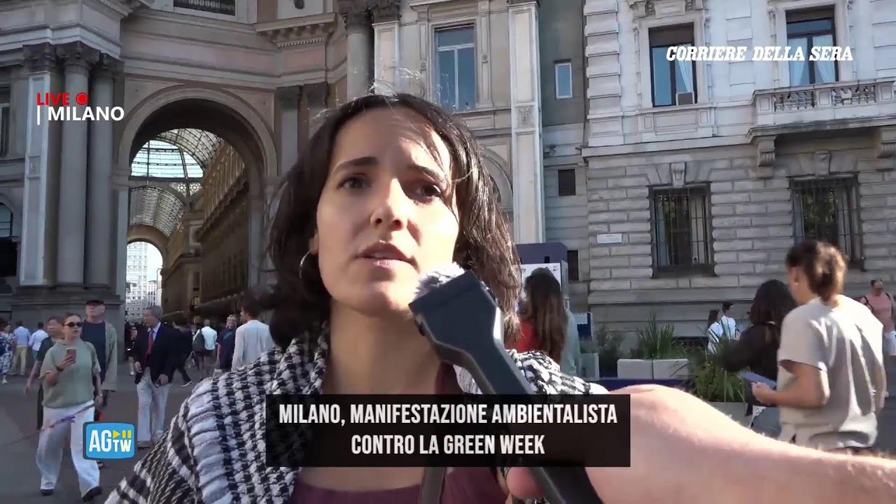 Milano, manifestazione contro la Green Week