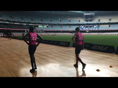 Sturt's Jordan Houlahan (22) Yo-Yo Test at AFL Combine