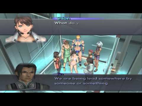 Xenosaga III HD Cutscene 076 - Elevator in motion (CAT Testing Ground) - ENGLISH - SWIMSUIT MODE