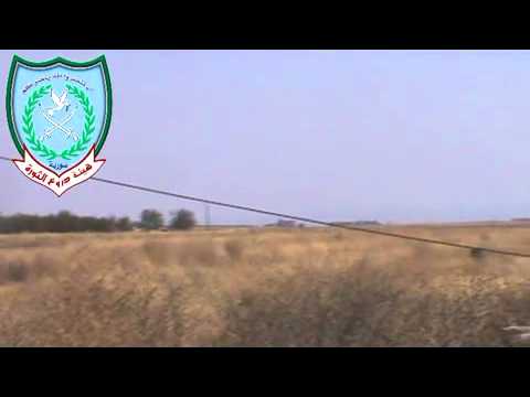 استهداف سيارة لقوات النظام على طريق المغير بريديج في ريف حماة من قبل كتيبة درع المصطفى