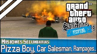 preview picture of video 'GTA San Andreas BETA - Misiones Secundarias (Pizza Boy, Car Salesman, Rampages...)'