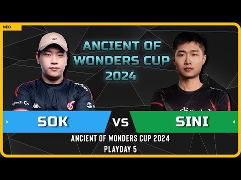 WC3 - [HU] Sok vs Sini [NE] - Playday 5 - Ancient of Wonders Cup 2024