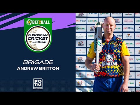 POTM: A.Britton - BRI vs ROT | Highlights | Bet2Ball European Cricket League Day 5, Group B | ECL22