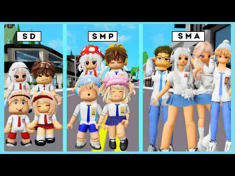 Bang Boy and Caca's Journey From Elementary School to High School in Roblox Brookhaven ft @Shasya...