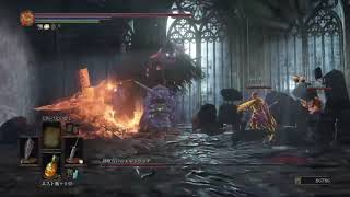 「【DARK SOULS 3】装備重量100％超え縛りカンスト攻略ボス撃破シーン！＃10！神喰らいのエルドリッチ戦！