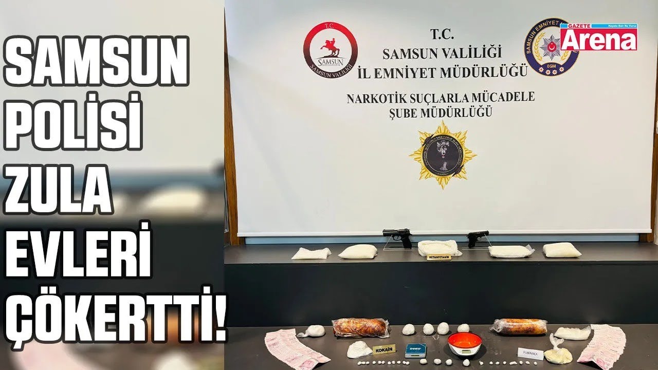 Samsun’da “Zula Evleri” operasyonu!