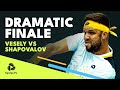 Jiri Vesely vs Denis Shapovalov DRAMATIC FInale! | Dubai 2022 Highlights