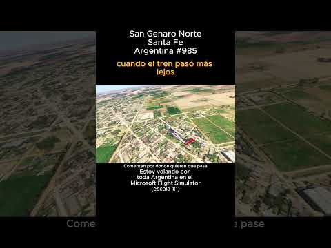 San Genaro Norte, Santa Fe desde el Microsoft Flight Simulator #sangenaronorte #santafe #msfs