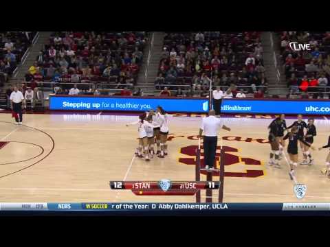 Women's Volleyball: No. 1 Stanford 3, No. 21 USC 0