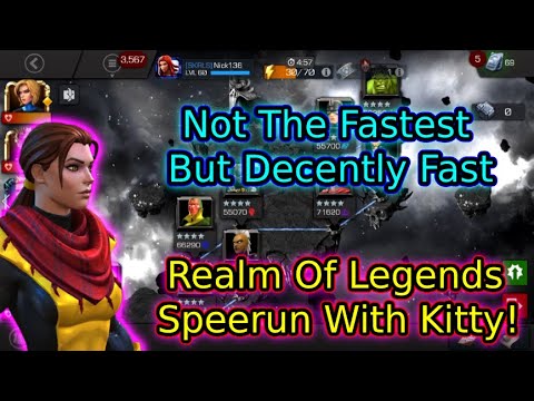 Realm Of Legends Speedrun With 5 Star Kitty Pryde! | Marvel Contest Of Champions