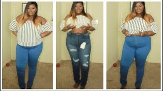 Will These Jeans Go Over my APPLE BELLY? Jean Try-on Review Ft. Monotiques
