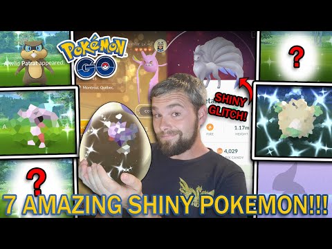CRAZY SHINY NINETAILS GLITCH! 7 AMAZING SHINY POKEMON CAUGHT/ HATCHED! (Pokemon GO)