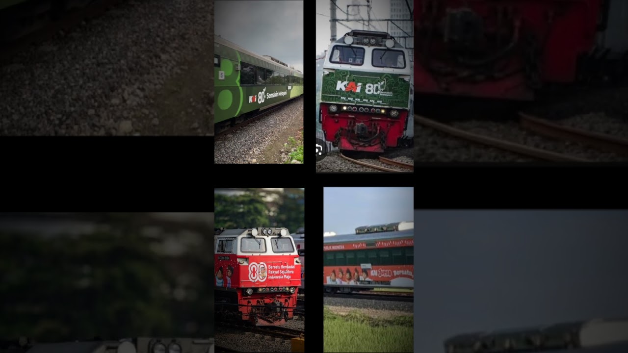 JJ ber 4 kereta api edisi stiker ulang tahun PT KAI #shorts #keretaapiindonesia