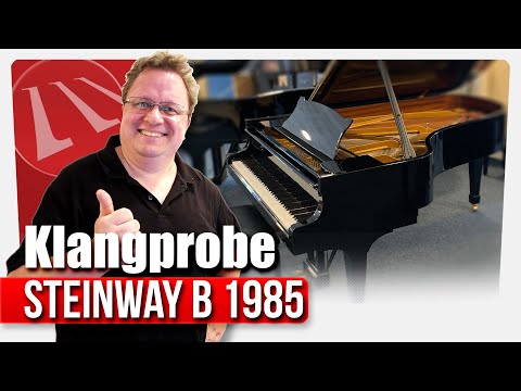 Klangprobe Steinway & Sons B-211 Flügel, Bj. 1985 in schwarz poliert