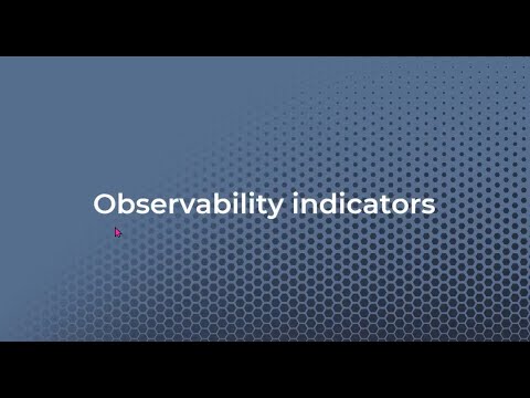 Observability Indicators | Observability Foundation v1.1 | DevOps Institute | WorldTraining.com
