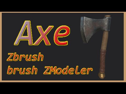 make an axe Zbrush