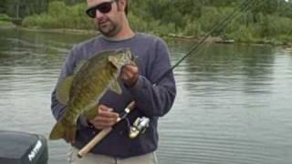 preview picture of video 'Chautauqua Spring Smallmouth Bass'