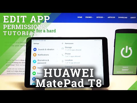 How to Enter App Permission in HUAWEI MatePad T8 – Find App Section