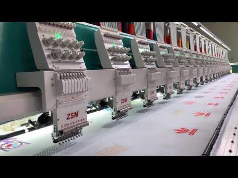 ZSM high speed 1200RPM computerized embroidery machine