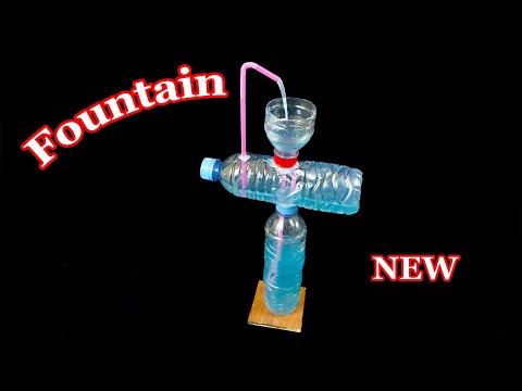 DIY Water Fountain Without Electricity At Home From Discarded Plastic Bottles