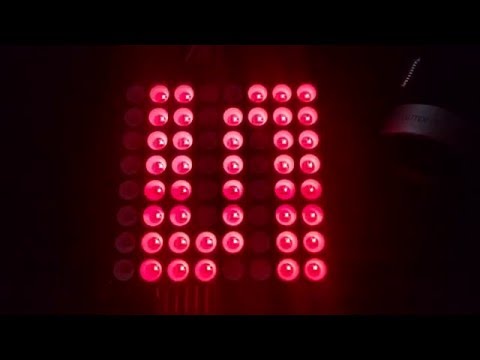 AVR matrix led text