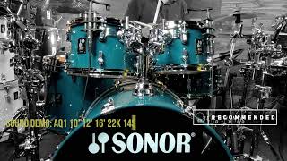 Video thumbnail for SOUND DEMO: SONOR AQ1 Caribbean Blue 'Stage' Configuration by Bryan Macaranas