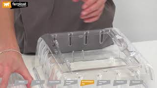 Ferplast (Ферпласт) Cage Combi 1 - Клетка для хомяка с игровыми туннелями, 40,5x29,5x22,5 см