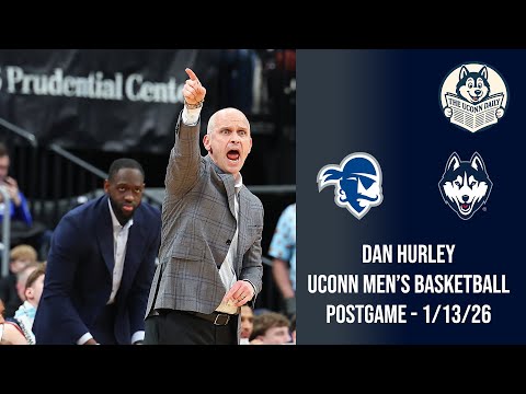 Dan Hurley: UConn men's basketball postgame press conference (Seton Hall) - 1/13/25