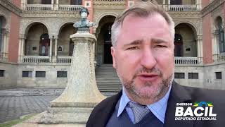Deputado estadual Emerson Bacil visitou a Fundação Oswaldo Cruz (Fiocruz) no Rio de Janeiro