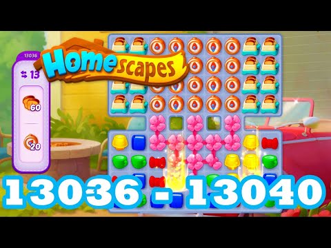 Homescapes Level 13036 - 13040 HD 3 - match puzzle Gameplay | android | IOS | 13037 | 13038 | 13039