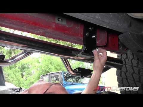How to Install Go Rhino Dominator 3 Modular Wheel to Wheel Nerf Bar at AutoCustoms.com