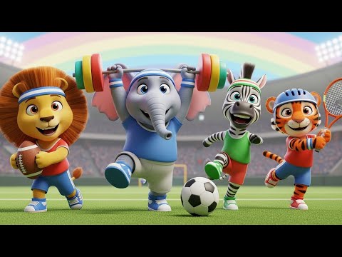 ABC Safari Animal Sounds Song | Learn Alphabets, Animal Sounds & Sports | Kids Nursery Rhyme 