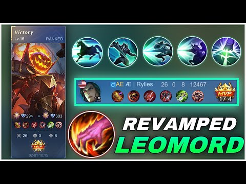 26 KILLS! LEOMORD JUNGLE IS BACK TO THE META (NO CLICKBAIT) | MOBILE LEGENDS