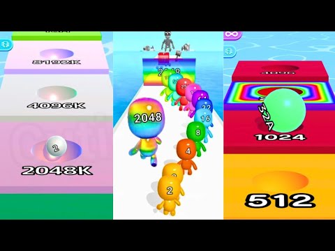 Ball Run 2048 vs Ball Run Infinity vs All Man Runner 2048 | Ultimate Merge Race Collection 2025 🔥