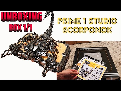 Unboxing Prime 1 Studio Transformers Scorponok in the Museum Masterline Series, Box 1-1