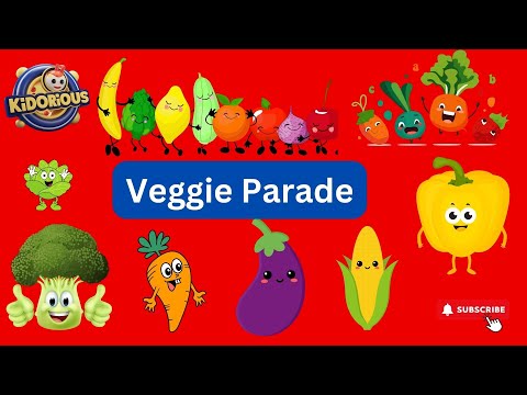 Vegetables Parade Nursery Rhyme For Kids | Best Vegetable Song