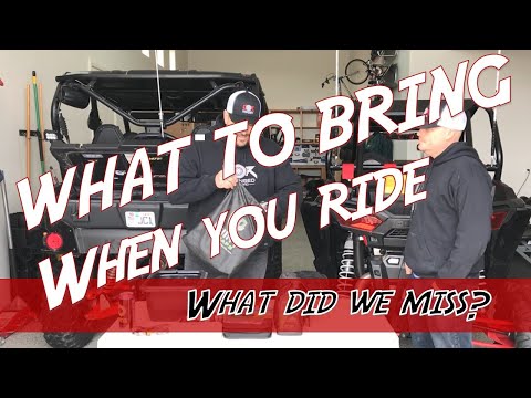 What to Bring When You Ride - Our Current UTV Gear Load-out