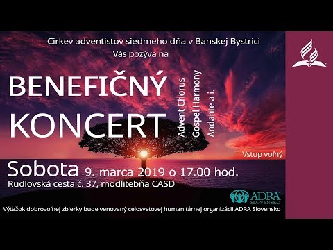 9.3.2019 – Benefičný koncert pre ADRA Slovensko